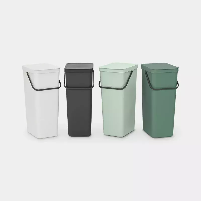 Brabantia Sort & Go 40 L žalias atliekų kibiras 267x341x620 mm