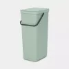 Brabantia Sort & Go 40 L žalias atliekų kibiras 267x341x620 mm