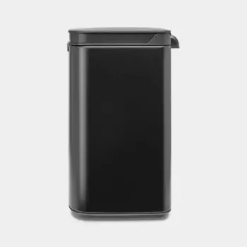 Atliekų dėžė Brabantia Bo 4 L stačiakampė, plieninis korpusas, juoda, 200×172×272 mm