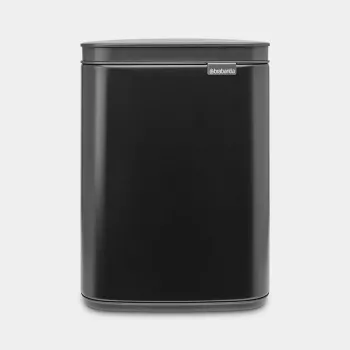 Atliekų dėžė Brabantia Bo 4 L stačiakampė, plieninis korpusas, juoda, 200×172×272 mm