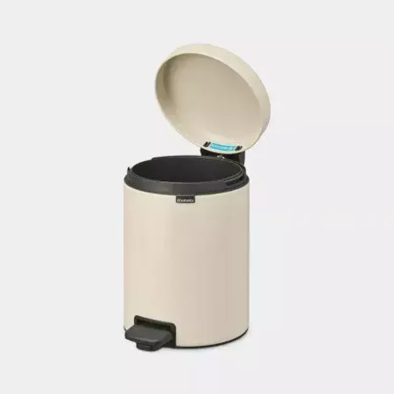 Brabantia NewIcon 5 l apvali smėlio spalvos šiukšliadėžė
