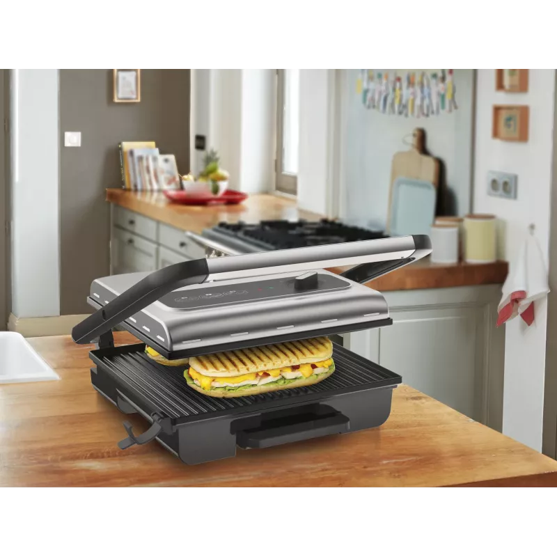 Kontaktinis grilis Tefal Inicio GC242D 2000W juoda nerūdijantis plienas
