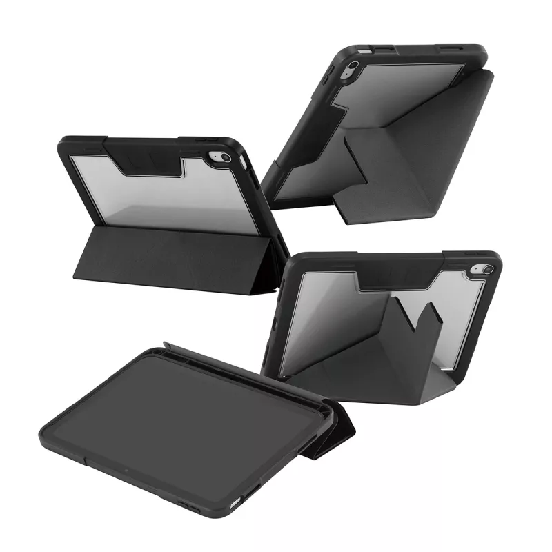 Planšetinio kompiuterio dėklas PanzerGlass TPU Essential Case, skirtas iPad 11 (2025) — juodas