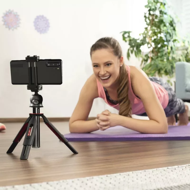 Trikojis HAMA Solid 80 Ball su Bluetooth paleidikliu – HAMA Solid 80 rutulinės galvutės trikojis