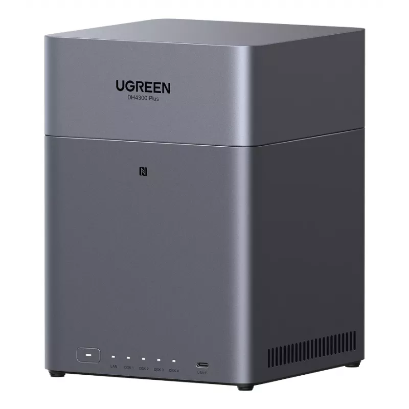 UGREEN NAS DH4300 Plus 4-jungtys 120TB su 2.5GbE ir USB-C