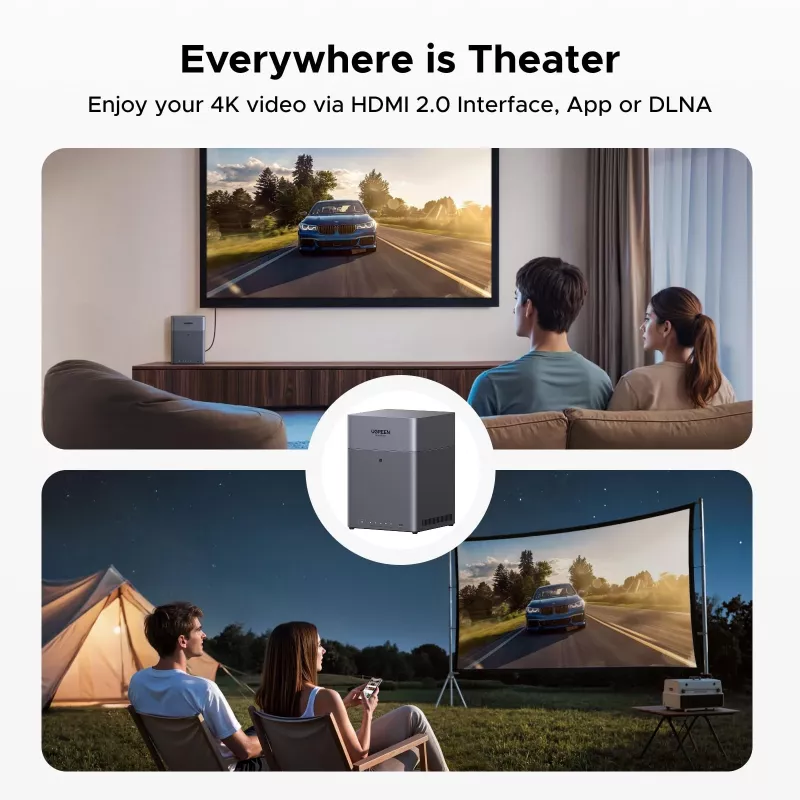 UGREEN NAS DH4300 Plus 4-jungtys 120TB su 2.5GbE ir USB-C