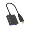 HDMI į VGA adapteris icybox IB-AC502a — HDMI A (kištukas) į VGA (lizdas) adapterį