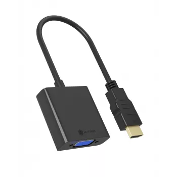 HDMI į VGA adapteris icybox IB-AC502a — HDMI A (kištukas) į VGA (lizdas) adapterį