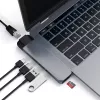 Nešiojamojo kompiuterio dokas Satechi ST-TCPHEM Thunderbolt 3 pilkas