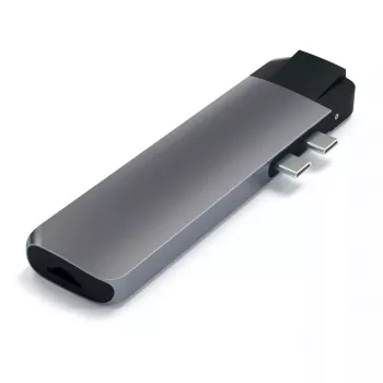 Nešiojamojo kompiuterio dokas Satechi ST-TCPHEM Thunderbolt 3 pilkas