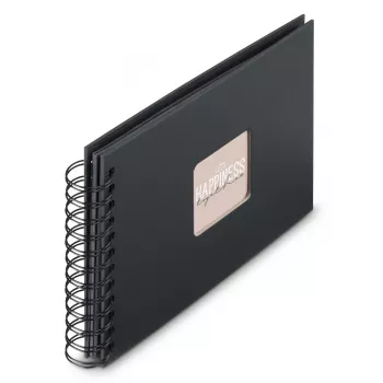 Hama 00009833 nuotraukų albumas juodas 50 lapų 10 x 15 spiralinis įrišimas