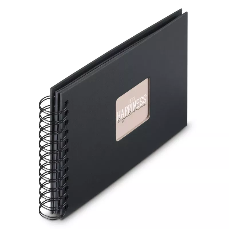 Hama 00009833 nuotraukų albumas juodas 50 lapų 10 x 15 spiralinis įrišimas