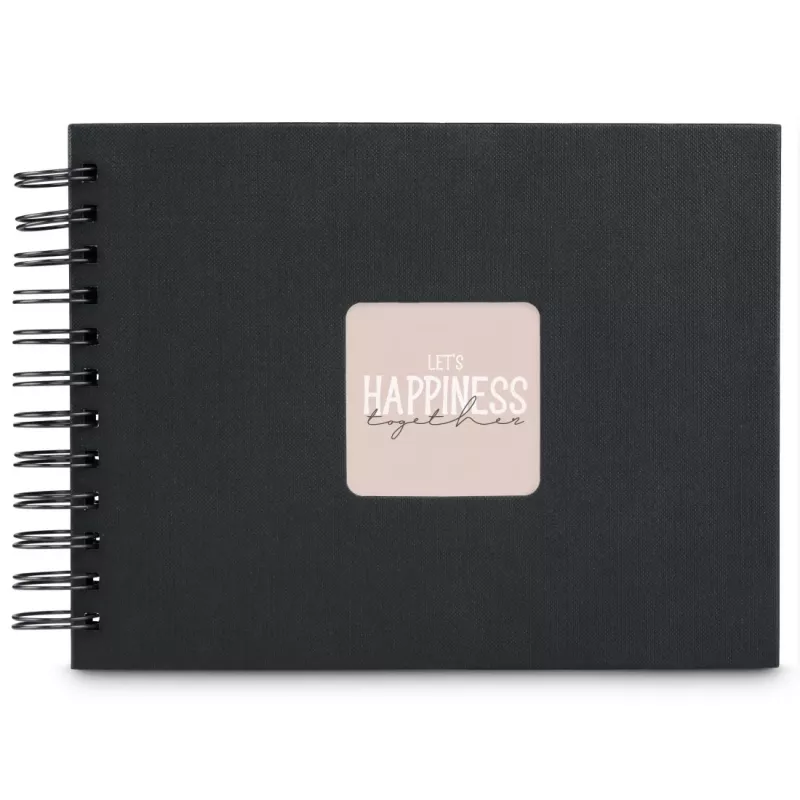 Hama 00009833 nuotraukų albumas juodas 50 lapų 10 x 15 spiralinis įrišimas