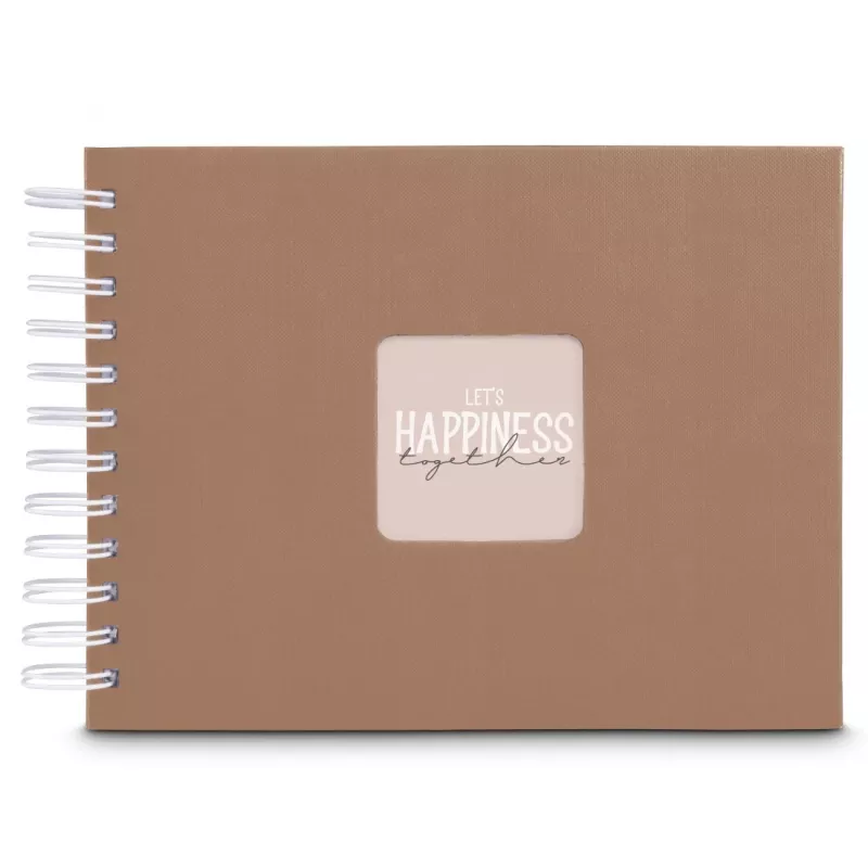 Hama 00009848 nuotraukų albumas rudas 50 lapų 10 x 15 spiralinis įrišimas