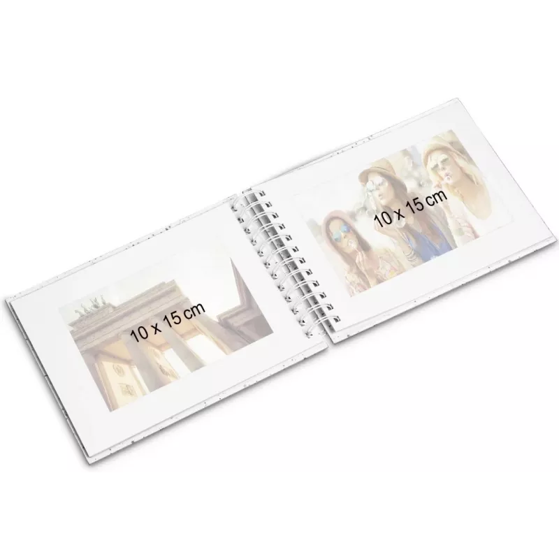 Hama 00009848 nuotraukų albumas rudas 50 lapų 10 x 15 spiralinis įrišimas