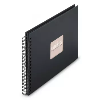 Hama 00009834 nuotraukų albumas juodas 100 lapų 10 x 15 spiralinis įrišimas