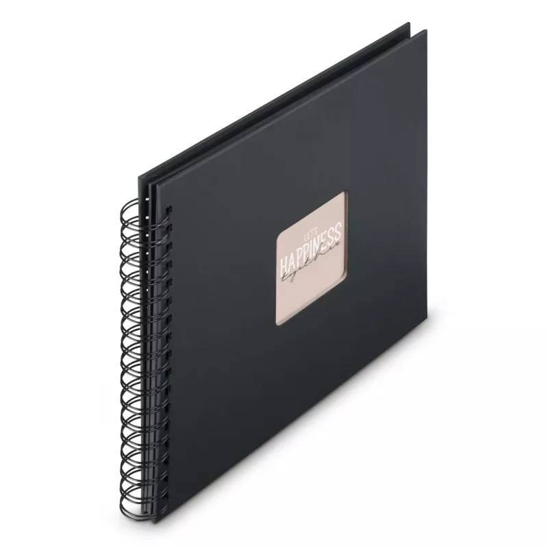 Hama 00009834 nuotraukų albumas juodas 100 lapų 10 x 15 spiralinis įrišimas