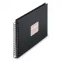 Hama 00009834 nuotraukų albumas juodas 100 lapų 10 x 15 spiralinis įrišimas