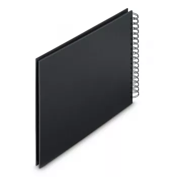 Hama 00009834 nuotraukų albumas juodas 100 lapų 10 x 15 spiralinis įrišimas
