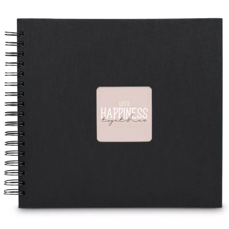 Hama 00009834 nuotraukų albumas juodas 100 lapų 10 x 15 spiralinis įrišimas