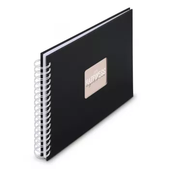 Hama 00009831 nuotraukų albumas juodas 50 lapų 10 x 15 Spiralinis įrišimas