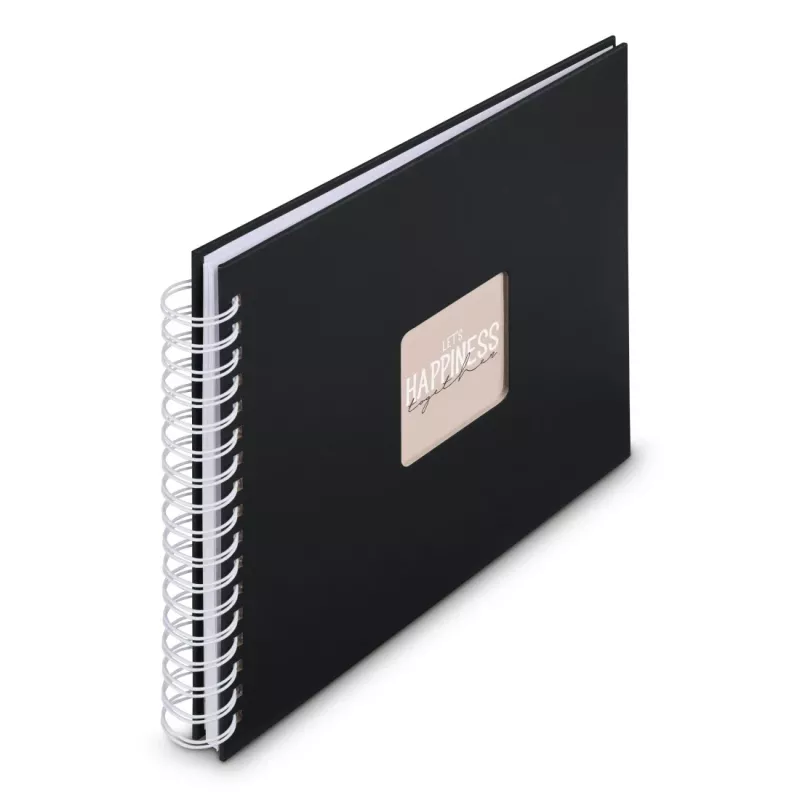 Hama 00009831 nuotraukų albumas juodas 50 lapų 10 x 15 Spiralinis įrišimas