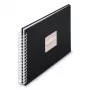 Hama 00009831 nuotraukų albumas juodas 50 lapų 10 x 15 Spiralinis įrišimas
