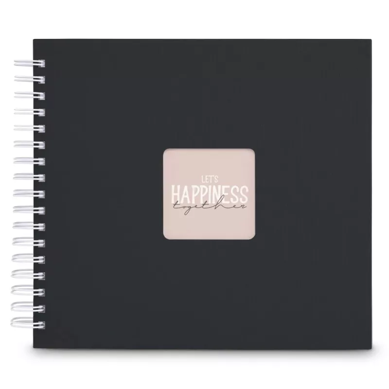 Hama 00009831 nuotraukų albumas juodas 50 lapų 10 x 15 Spiralinis įrišimas