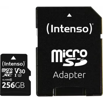 Atminties kortelė Intenso 3433492 256GB MicroSDXC UHS-I