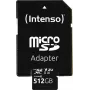 MicroSDXC atminties kortelė Intenso 512 GB UHS-I 10 klasė 3433493