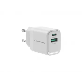 Conceptronic ALTHEA19W33 2 prievadų 33W GaN USB PD įkroviklis, USB-C x1, USB-A x1, QC 3.0, PPS, PD 3.0