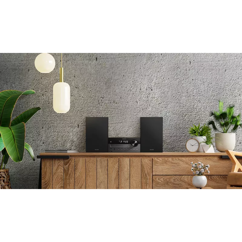 Philips TAM4505M2/12 namų garso sistema Namų garso mikro sistema 80 W Juoda, tamsiai pilka