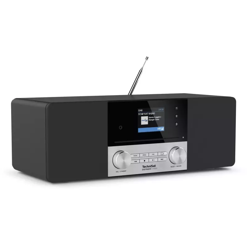Skaitmeninis radijas TechniSat DIGITRADIO 3 VOICE juoda sidabrinė