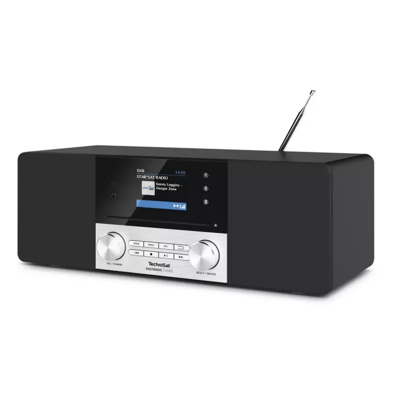 Skaitmeninis radijas TechniSat DIGITRADIO 3 VOICE juoda sidabrinė