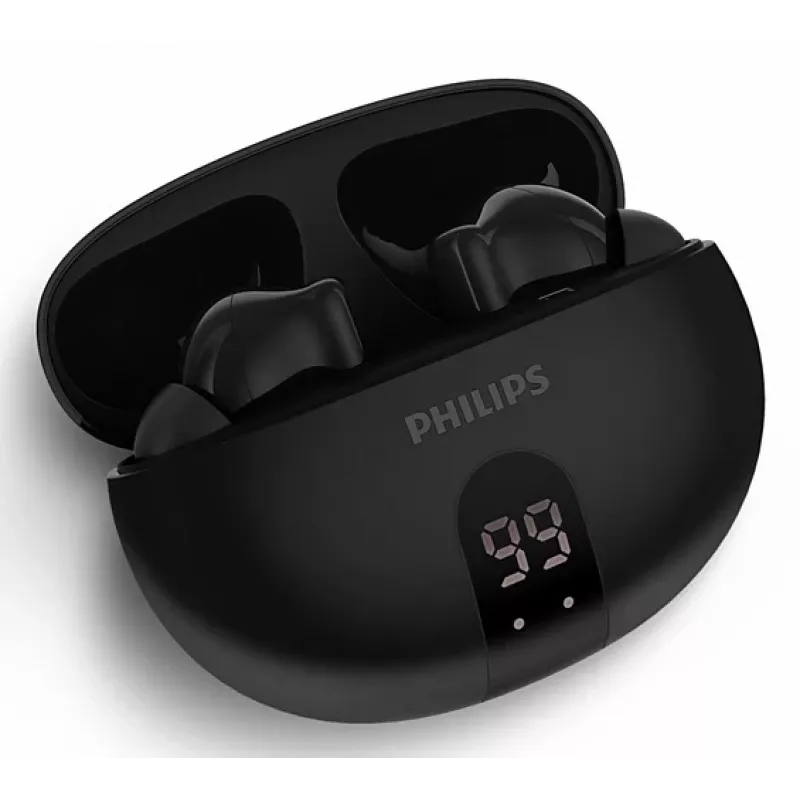 Belaidis į ausis įdedamas ausinių komplektas Philips TAT2520BK/00 — Bluetooth, 20–20000 Hz, 10 m veikimo nuotolis, 40 g, juoda