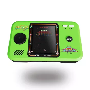 Nešiojama žaidimų konsolė My Arcade GALAGA Pocket Player Pro — 2,75 colių (6,98 cm) ekranas, D-pad, 3,5 mm, USB/AA baterija