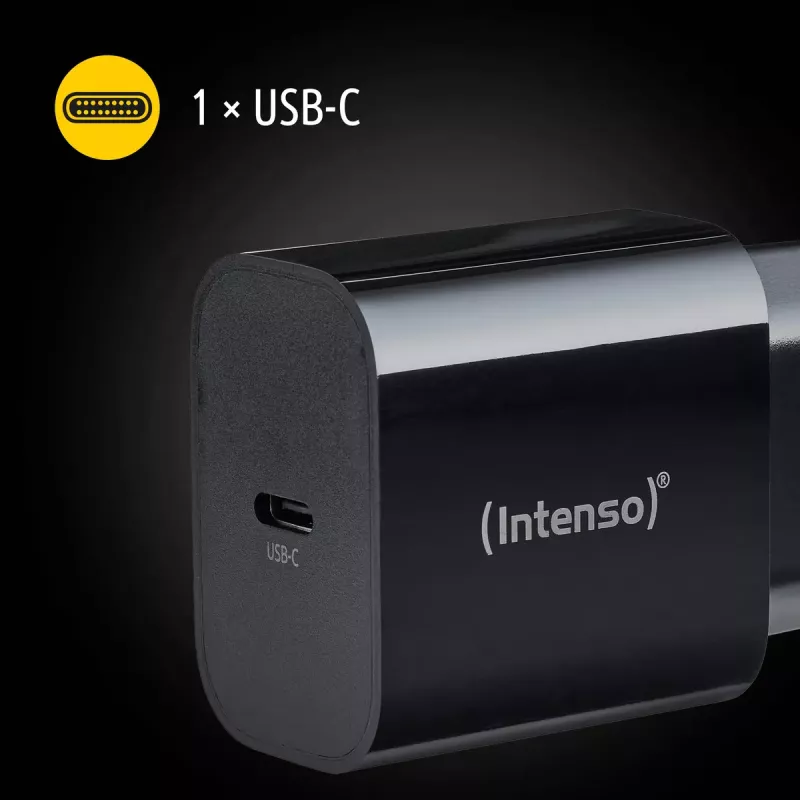 Maitinimo adapteris Intenso W20C 20W USB-C juodas