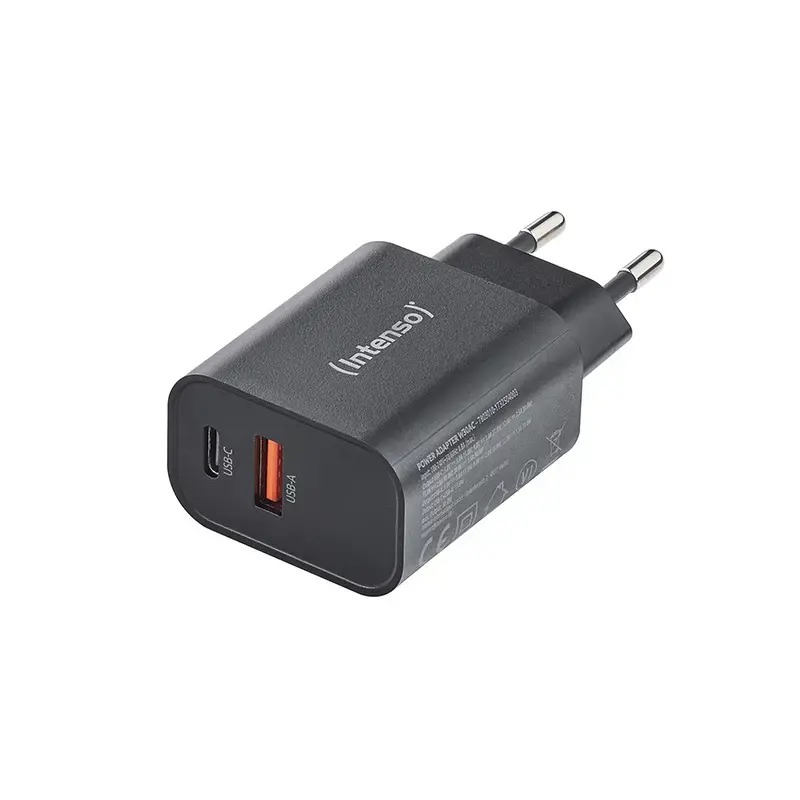 Maitinimo adapteris Intenso W30AC 30W USB-A USB-C Juodas