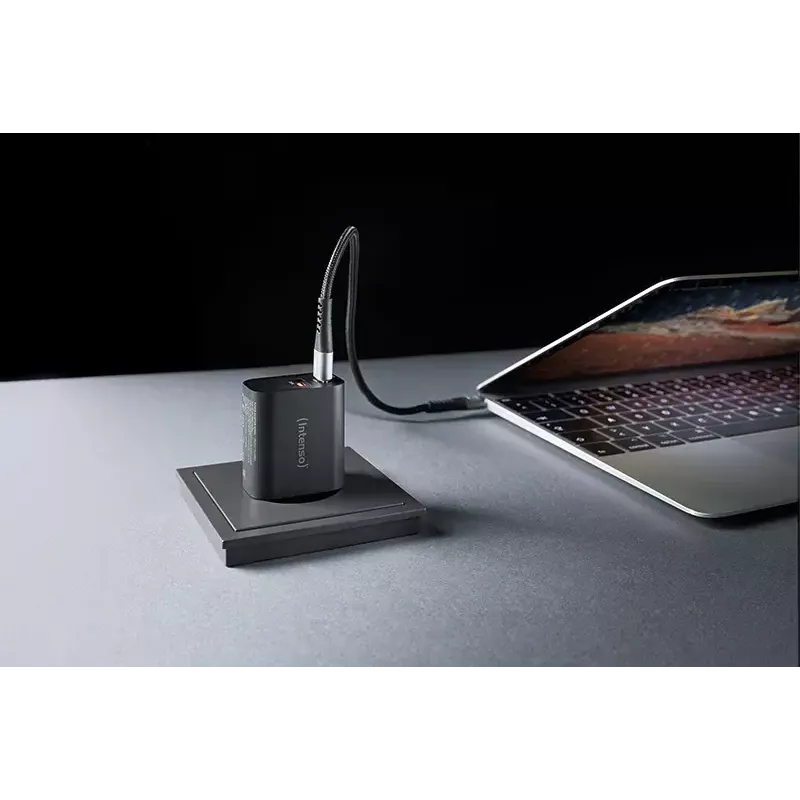 Maitinimo adapteris Intenso W30AC 30W USB-A USB-C Juodas