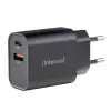 Maitinimo adapteris Intenso W30AC 30W USB-A USB-C Juodas