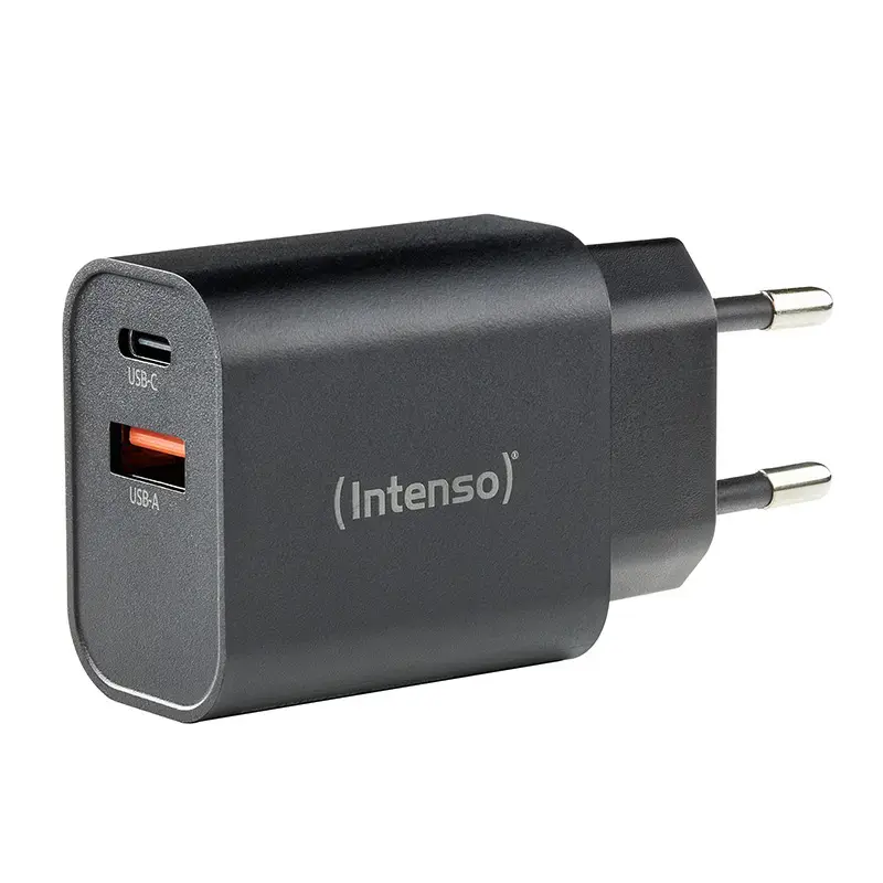 Maitinimo adapteris Intenso W30AC 30W USB-A USB-C Juodas