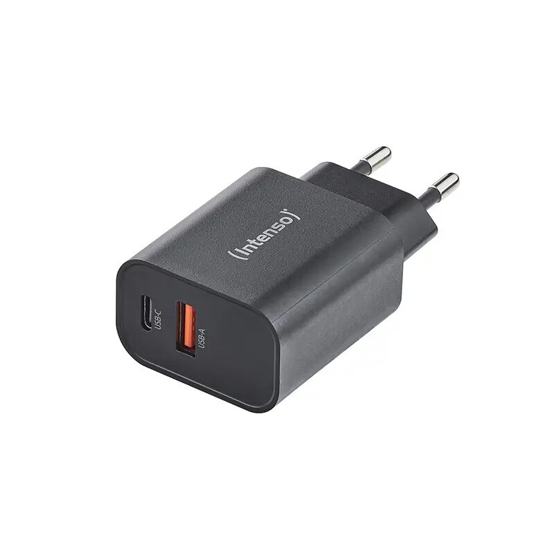 Maitinimo adapteris Intenso W30AC 30W USB-A USB-C Juodas