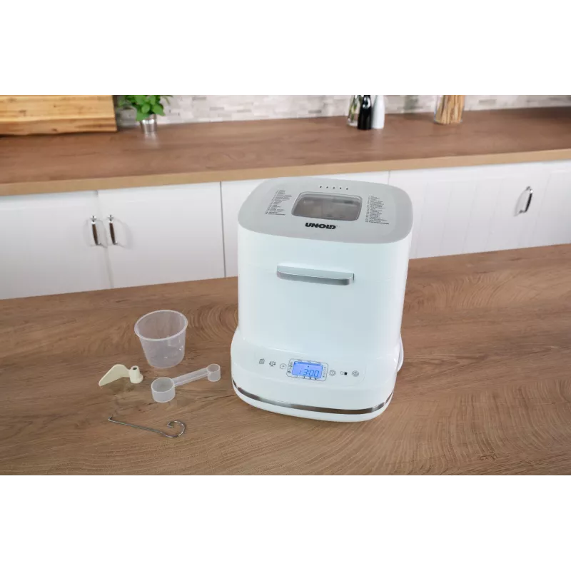 Duonkepė Unold Esge Backmeister Bernd 68120 — 550 W, maks. kepalas 1 kg, balta, plastikinis korpusas