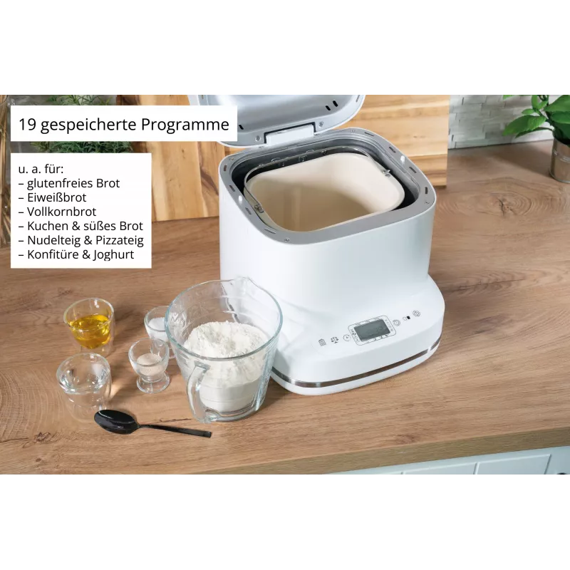 Duonkepė Unold Esge Backmeister Bernd 68120 — 550 W, maks. kepalas 1 kg, balta, plastikinis korpusas