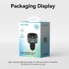 Automobilinis kroviklis Vention 3 prievadų USB (USB-C + 2× USB-A) 30W/18W/5W juodas
