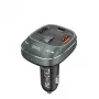 Automobilinis kroviklis Vention 3 prievadų USB (USB-C + 2× USB-A) 30W/18W/5W juodas