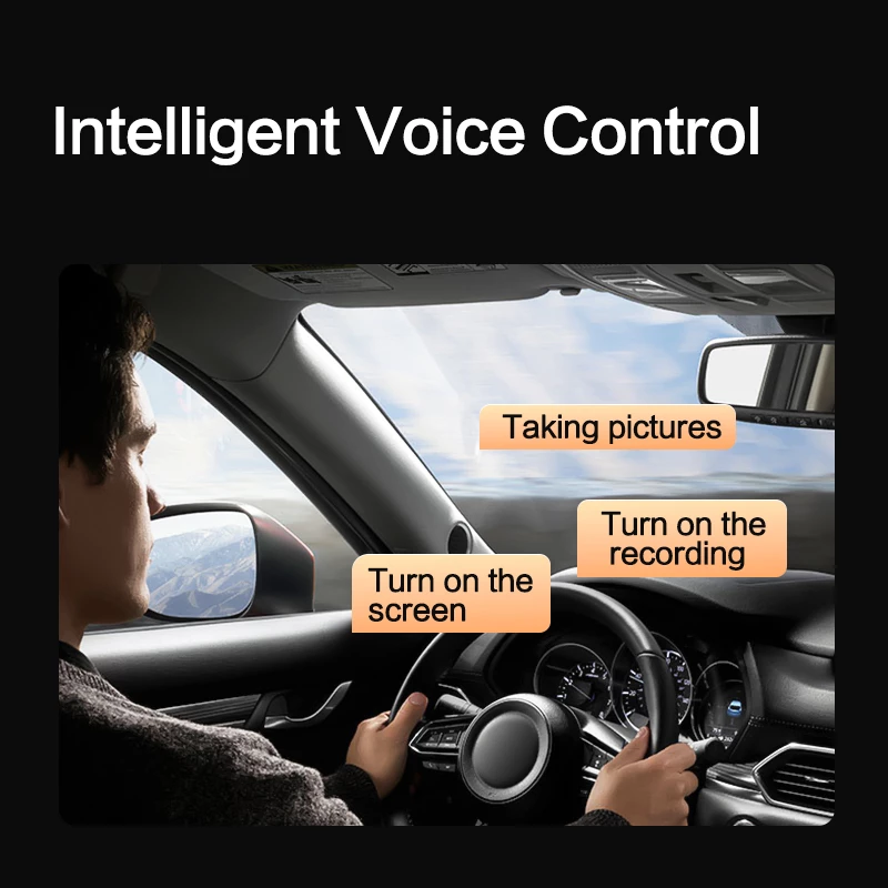 Automobilinis vaizdo registratorius IMOU S800PRO 4K Ultra HD Wi‑Fi DC — 3840×2160, 123° žiūrėjimo kampas, 3″ ekranas, MicroSD iki 256 GB, USB‑C