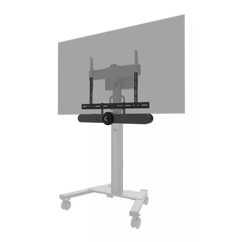 Videobar laikiklis Neomounts AV30-500BL 43–110 colių ekranams — VESA iki 600×400, maks. 10 kg, plotis 900 mm