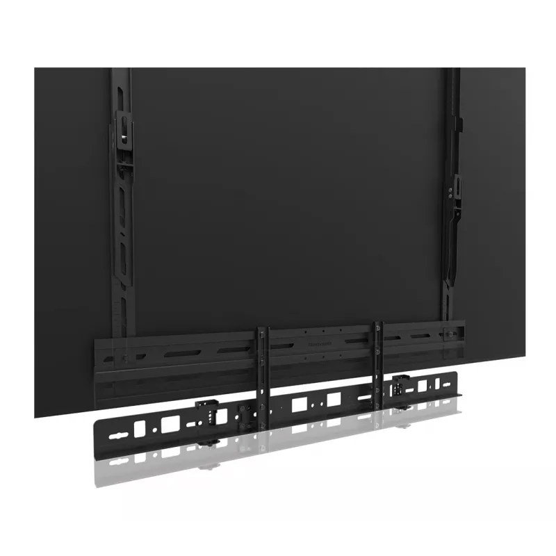 Videobar laikiklis Neomounts AV30-500BL 43–110 colių ekranams — VESA iki 600×400, maks. 10 kg, plotis 900 mm