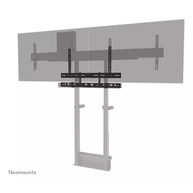 Videobar laikiklis Neomounts AV30-500BL 43–110 colių ekranams — VESA iki 600×400, maks. 10 kg, plotis 900 mm